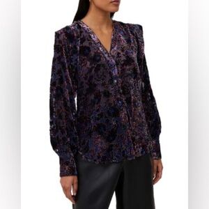 French Connection‎ Women’s Indigo Hayden Burnout Top